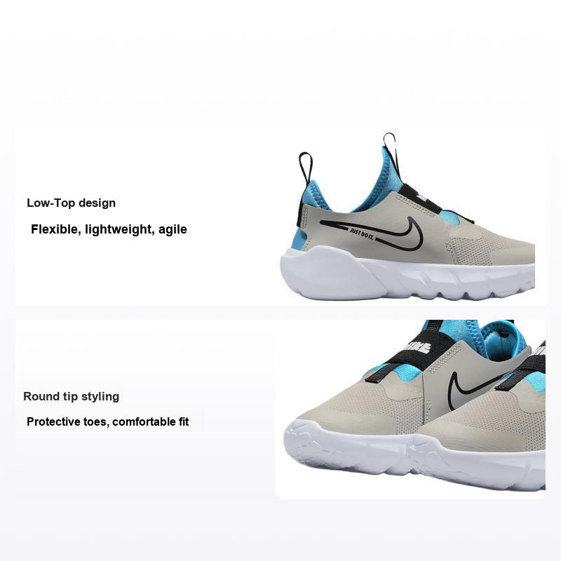 Детские кроссовки Nike Flex Runner 2 PS Light Iron Ore Blue Lightning Серый Белый Черный DJ6040-008 35