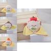 Delightful Plush Magnetic Keychain Doll Colorful Fruit Design Perfect For Giving Gift