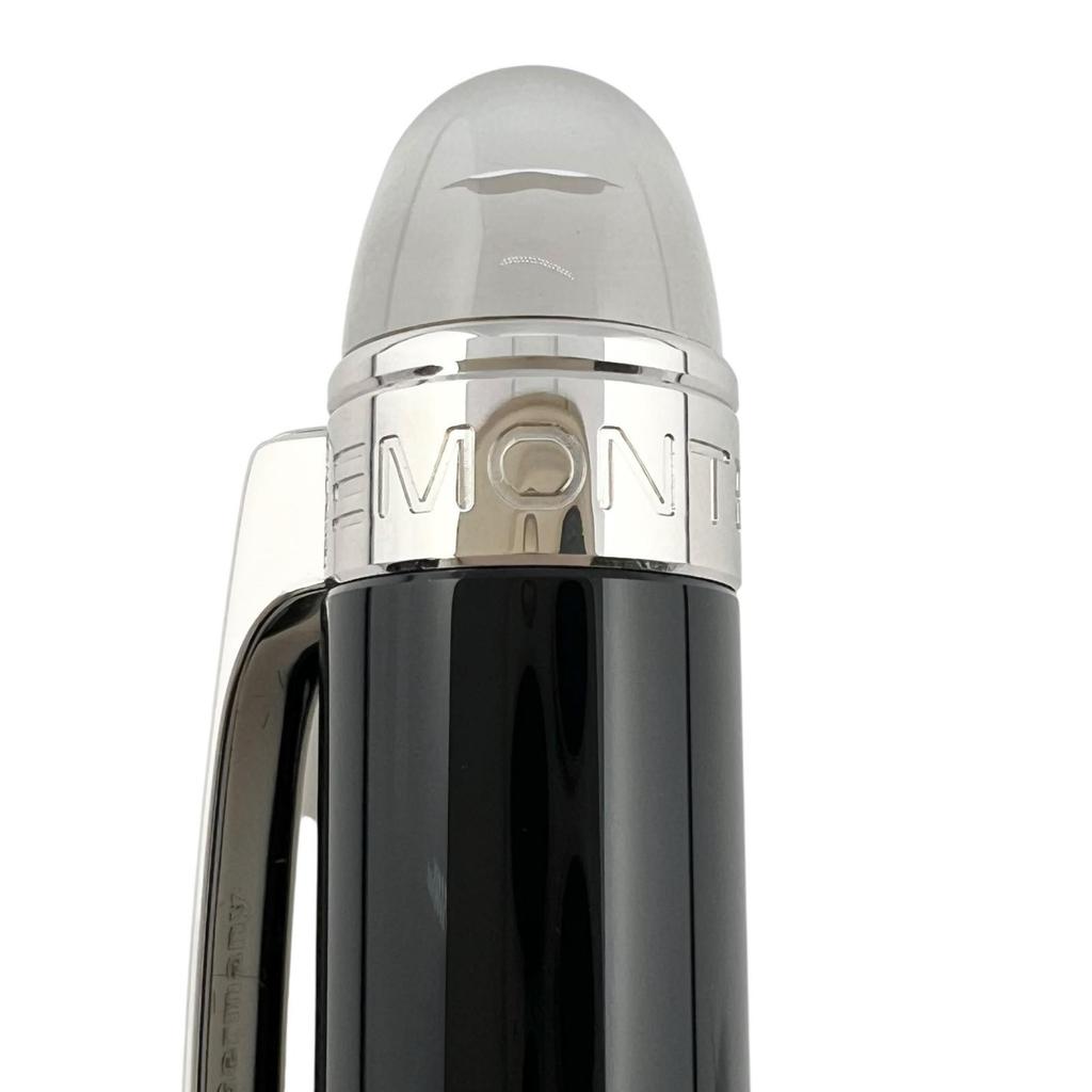 Excellent MONTBLANC Ballpoint pen Starwalker Resin White Star Twist Type Black Used