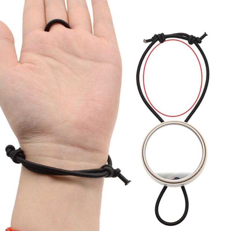 Round Diving Rearview Mirror with Elastic Rope Adjustable Scubas Diving Rearview Mirror for Scubas & Snorkeling