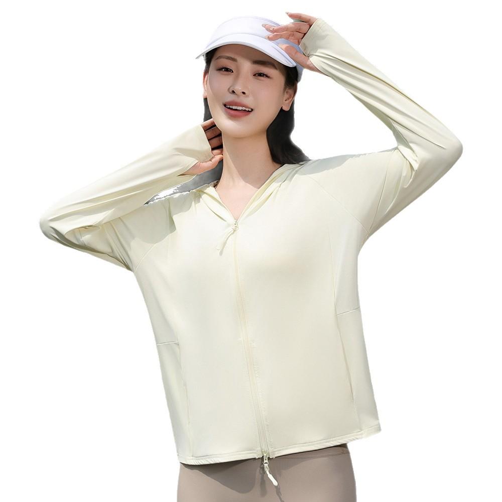 Sunscreen clothing women's summer new breathable loose upf10 + ice silk thin outdoor sunscreen clothing jacket top outer wear