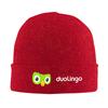 Duolingo Owl Duo  Winter Skullies Beanies Hat Warm Autumn Knitted Hats Bonnet Caps for Women Men