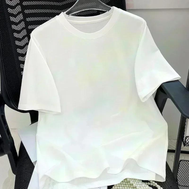 Labubu Cute Pet Print Summer T-shirt Men's Slim Ins Harajuku Short-sleeved K2y Couple Fishing Suit