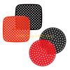 L8RE 2Pcs Reusable Silicone Air Frying Machine Liner Mat Nonstick Steamer Pad Baking Inner