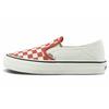 Slip-On Checkerboard Classic Versatile Casual Low-Top Skate Shoes Men Sneakers Red White VN0A5HYQA02