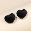 Colorful Heart Stud Earrings - Cute and Fresh Jewelry for Women