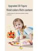 Jollybaby 3D Animal Tail Cloth Book for Infants: Tear-Resistant Early Education Toy 0-1 Year