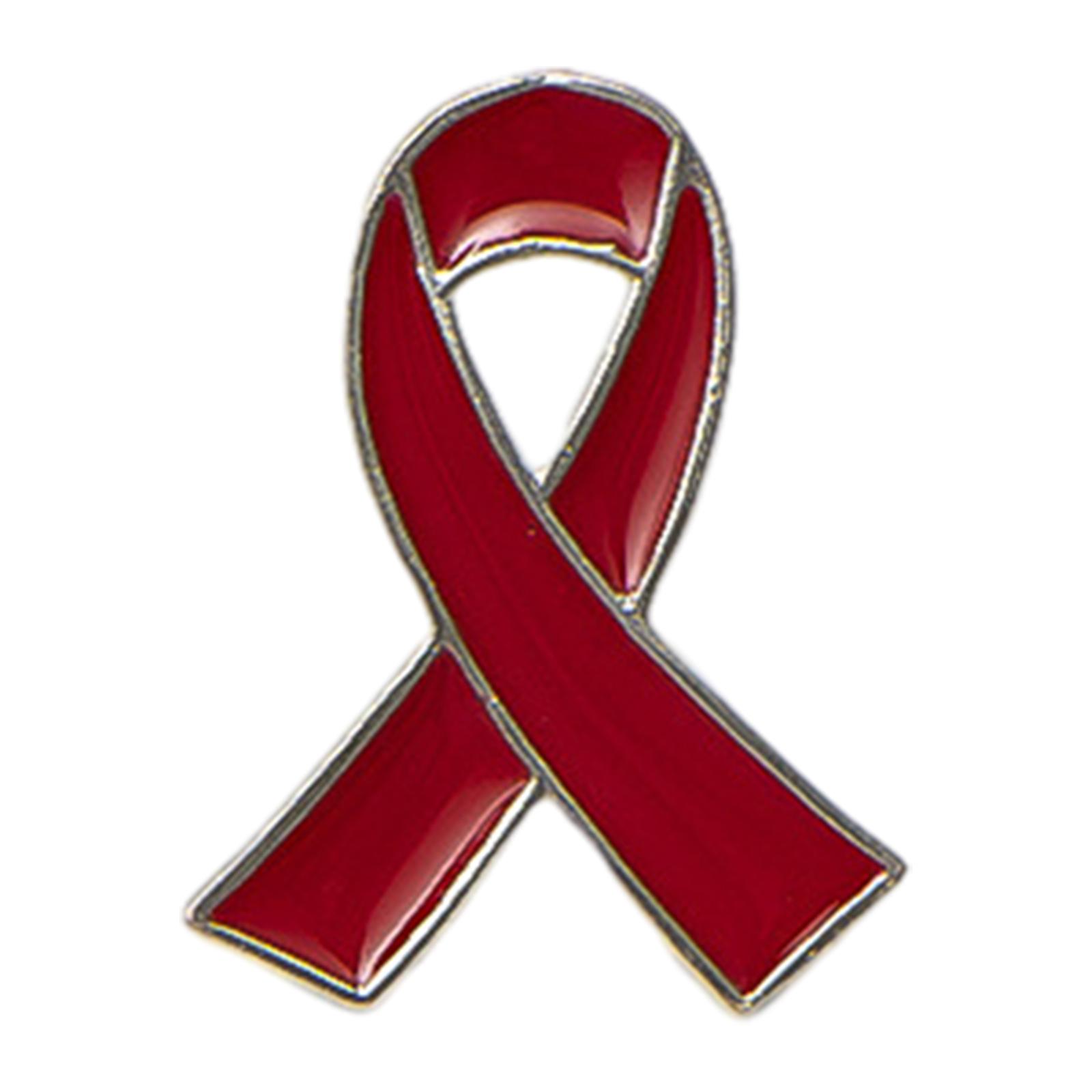 

Pink Ribbon Propaganda Gift Brooch Ribbon to Prevent Charity Public Alloy Pins Alloy AIDS Fight Pink Ribbon Brooch красный