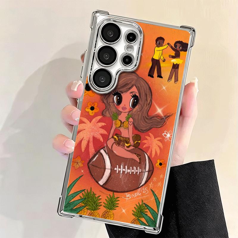 K-Karol G Tropicoqueta Soft Phone Case For Samsung Galaxy S26 Ultra S25 Edge S24 FE S23 Plus S22 S21 + S20 Plating Anti-Fall Fun