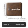 Car Logo Fashion Short Fold Coin Cash Cards Holder Money Wallet For Citroen Jumper Celysee Cactus Picasso Aircross Saxo Grand
