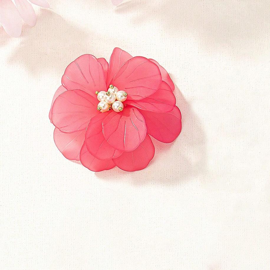 Плетеная вручную брошь-камелия из искусственного жемчуга, новая элегантная темпераментная женская брошь, аксессуары