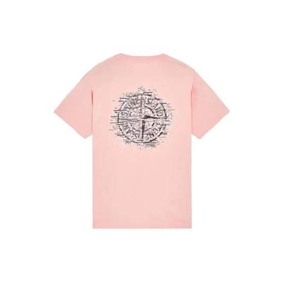 Chest and Back Logo T-shirt Pink Men Streetwear 78152NS89-V0080
