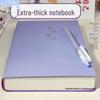 Extra Thick A5 Leather Notebook for Graduate Exam, Enlarged Cover