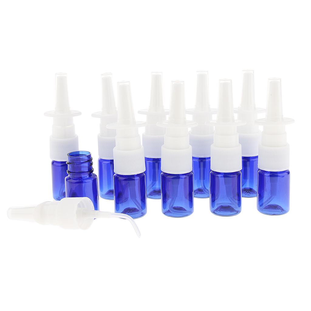 Buy 10Pcs 5ml Portable Empty Refillable Nasal Spray Bottles Home & Travel Green at affordable