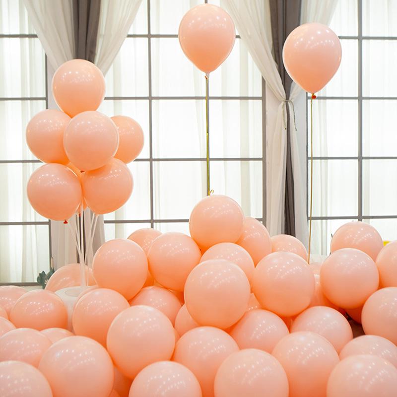 Macaron Colorful Mix Dopamine Thickened Balloons for Children's First Birthday Decoration