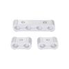 X AUTOHAUX Car Engine Spark Plug Wire Separator Loom Divider Organizer Clamp Aluminum Alloy 8mm Silver Tone 1 Set