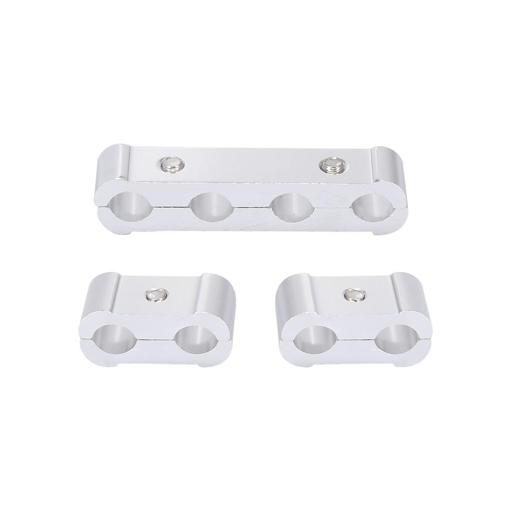 X AUTOHAUX Auto Motor Zündkerzenkabel Trenner Webstuhl Teiler Organizer Klemme Aluminiumlegierung 8mm Silberton 1 Satz