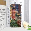 Custodia per Telefono con Motivo Scenico Vetrina Negozio Strada Nevosa di Natale per IPhone 17 16 12 11 14 Plus 13 15 ProMax Mini X XS XR Copertura Morbida