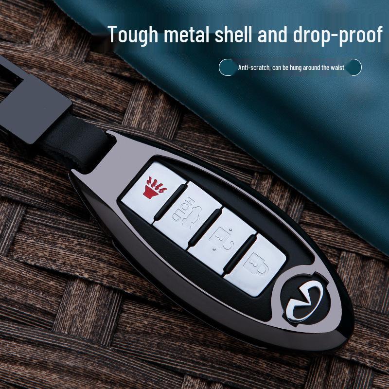 Infiniti QX Series Key Accessories: Fits QX50L (2020), QX60, QX70, QX30 Key Shells and Keychains