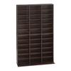 Szafka do przechowywania multimediów, 12-poziomowy organizer na półki DVD, 101,8 x 23,1 x 181 cm Organizer do przechowywania multimediów na płyty CD, DVD, książki i gry, Półka na CD dla