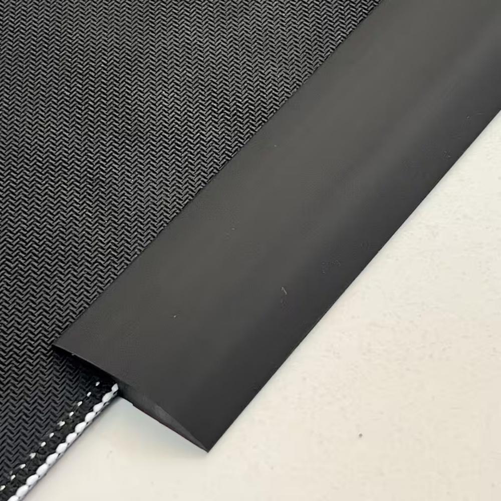 1PC 118.11inX1.18in Self-adhesive Floor Edging Decorative Strip, Floor Edging Strip, Self-adhesive PVC Transition Strip 3mX3cm чёрный
