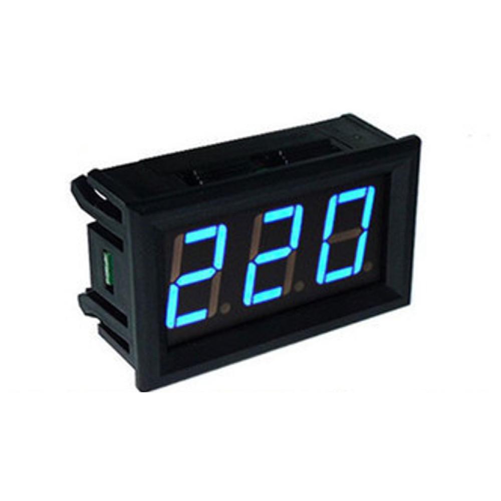 AC220V LED Digital Voltmeter, Two-Wire Display, 70V-500V Range
