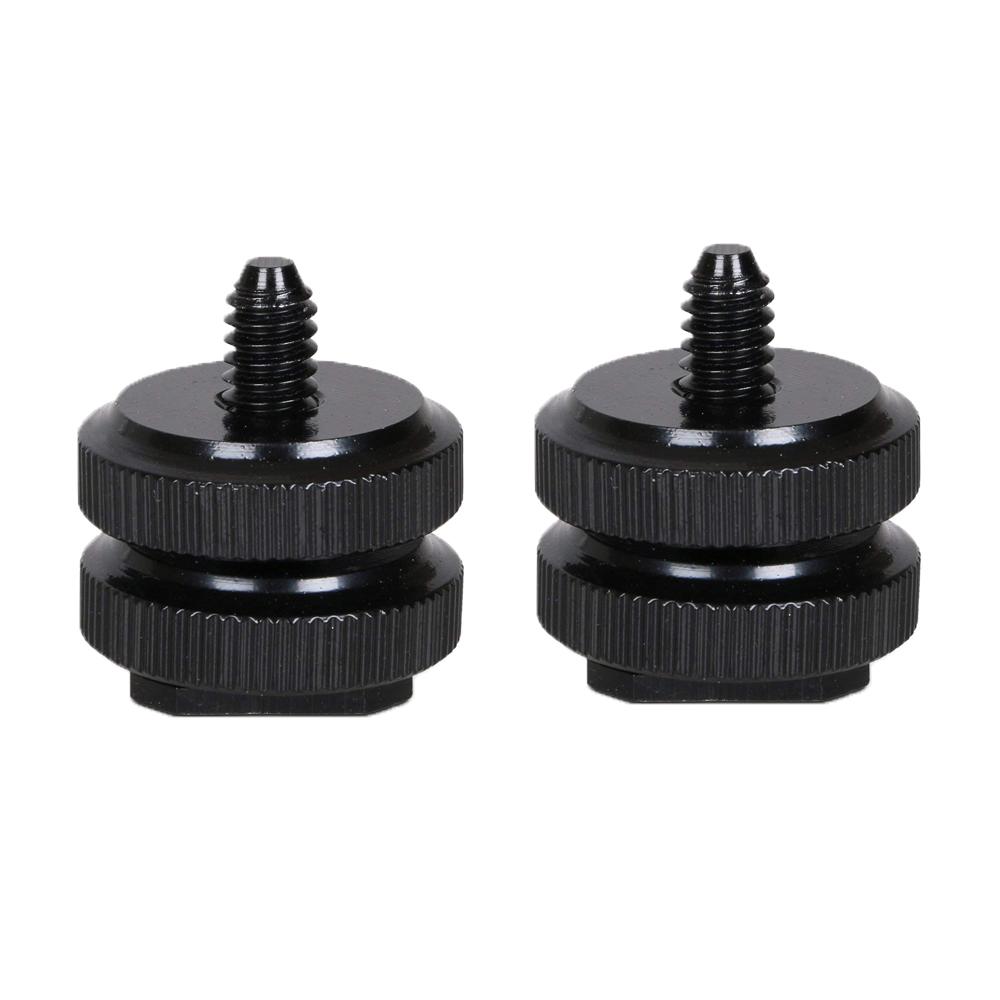 Hot Shoe to 1/4 Adapter Camera Hot Shoe Mount Adapter Flash Shoe to 1/4"-20 Male Post Adapter for DSLR Camera Gopro 12 DJI Rig