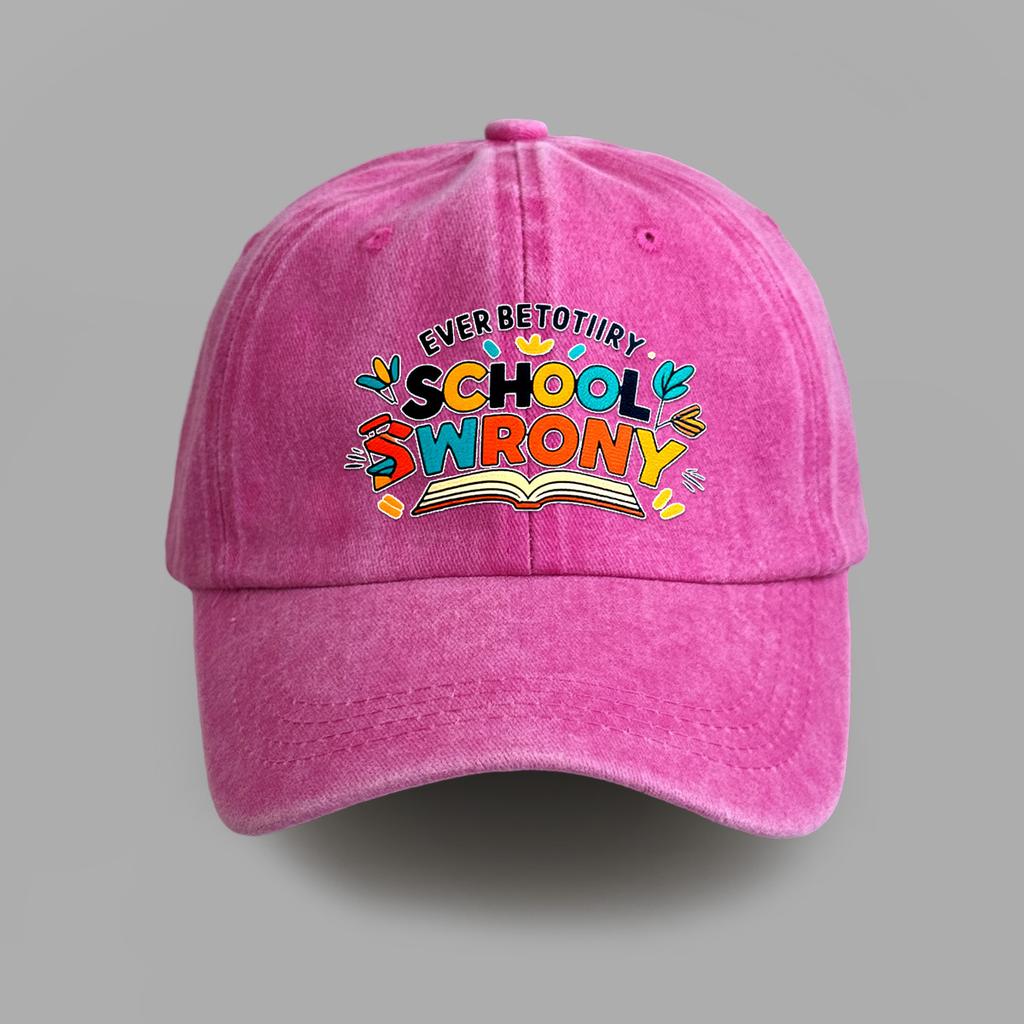 Neue bedruckte gewaschene Baumwolle Retro Softtop Baseballkappe Herren und Damen Outdoor Freizeit Sonnenschutz Trendkappe