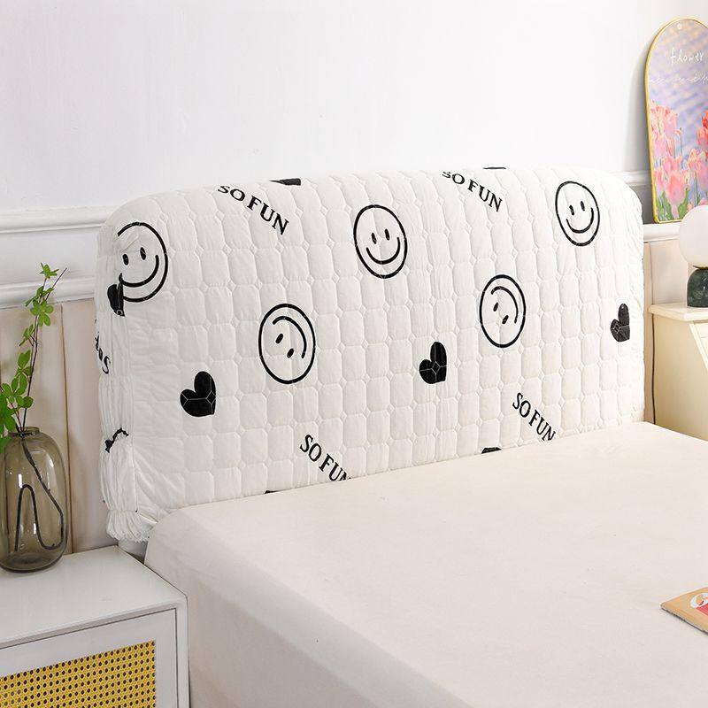 

Всесторонне обтянутая ткань Чистый хлопок Прикроватное покрывало Минималистичное Эластичное Кожаное Покрывало от пыли для кровати Универсальная Европейская Прикроватная Ткань Smiley (pure cotton double-sided) 120*60*30cm