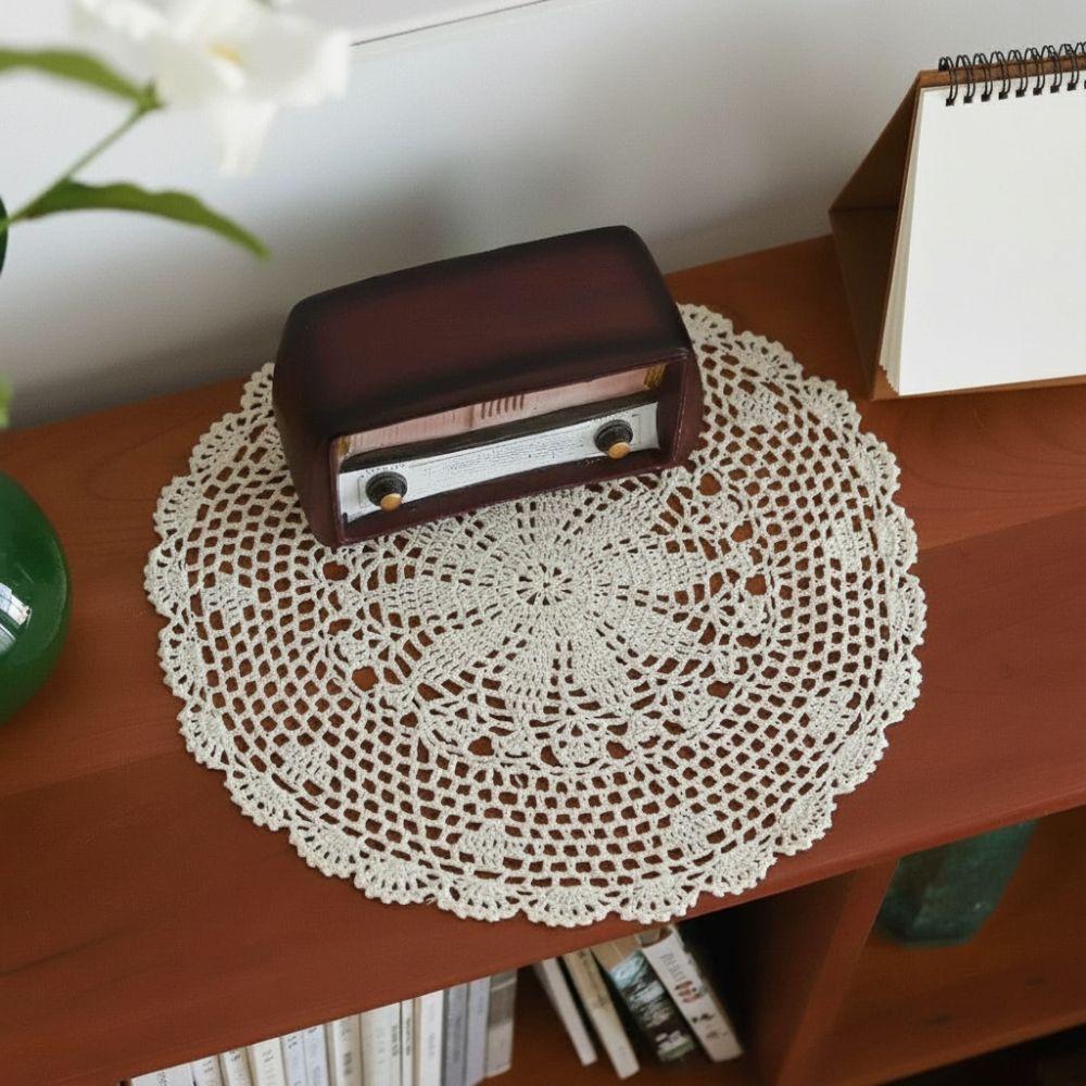Round Oval Crochet Placemats Crochet Cotton Handmade Doilies New Table Mats