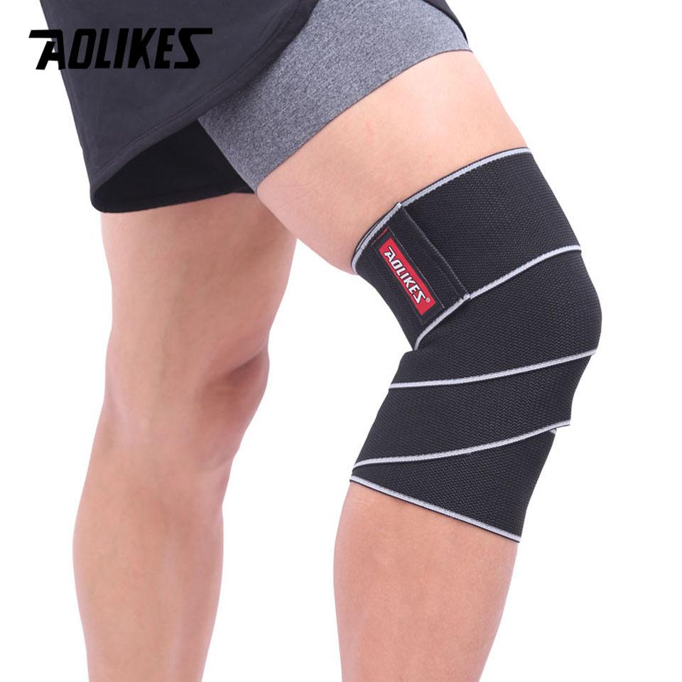 Aolikes 1 Stk. Kniebandagen Fitness Gewichtheben Sport Kniebandagen Kniebeugen Trainingsausrüstung Zubehör für Fitnessstudio