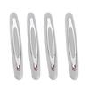 4pcs Car Door   Guards Trim Cover Strip Corner Bumper Anti Collision Scratch  or Black