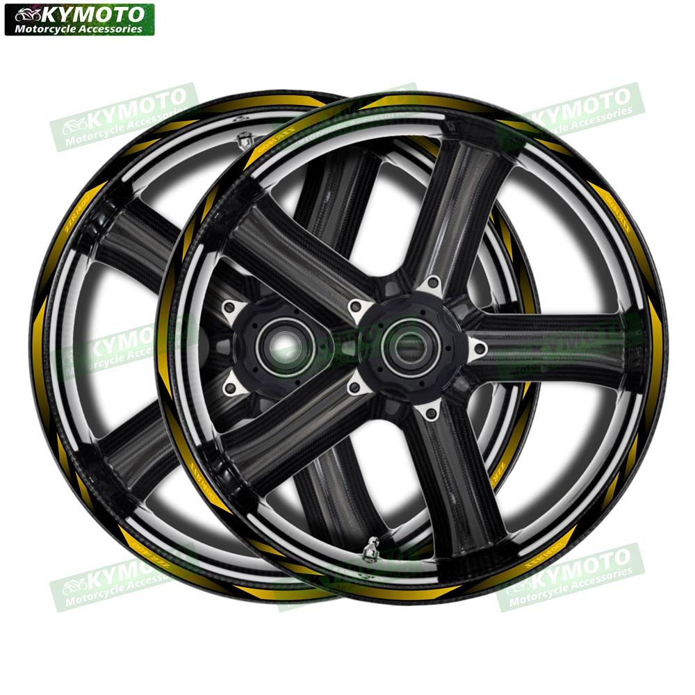 For NINJA ZZR1200 ZZR1400 ZZR1100 motorcycle 17 inch front and rear wheel decals reflective rim stickers decoration