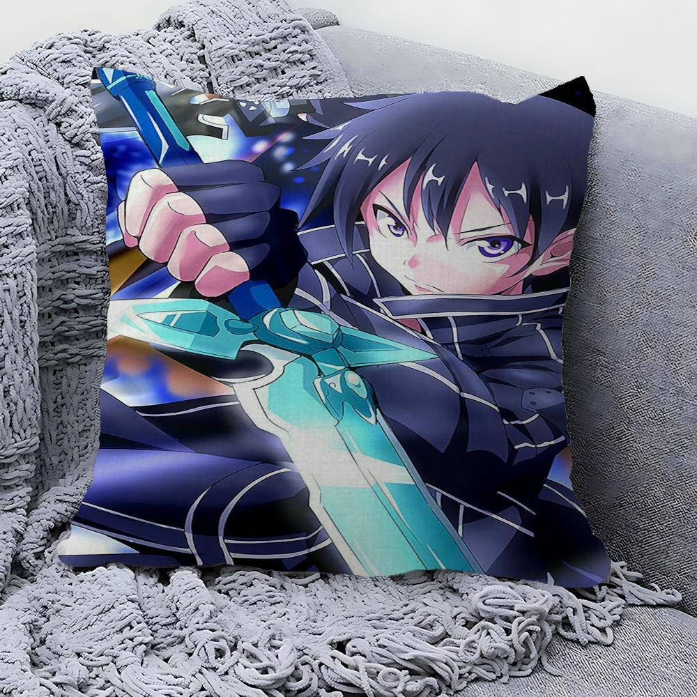 Sword Art Online Maple Design Cushion Cover Happy Autumn Harvest Decor Holiday Decorati Pillow Cover