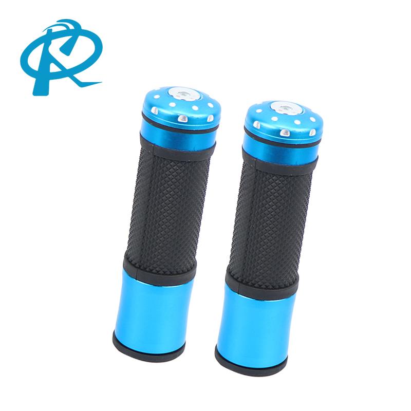 Universal Motorcycle Handlebars Grip Aluminum Alloy Anti slip Handle Cover Grip Motobike Rubber Handle Grips Motor Accessories