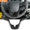 Carbon Fiber Car Steering Wheel Decor Cover Trim Shell For 2012-15 Chevy Camaro