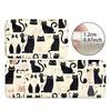 1 alfombra de cocina antifatiga con estampado de gatos, impermeable, antideslizante, gruesa y acolchada, resistente y cómoda.
