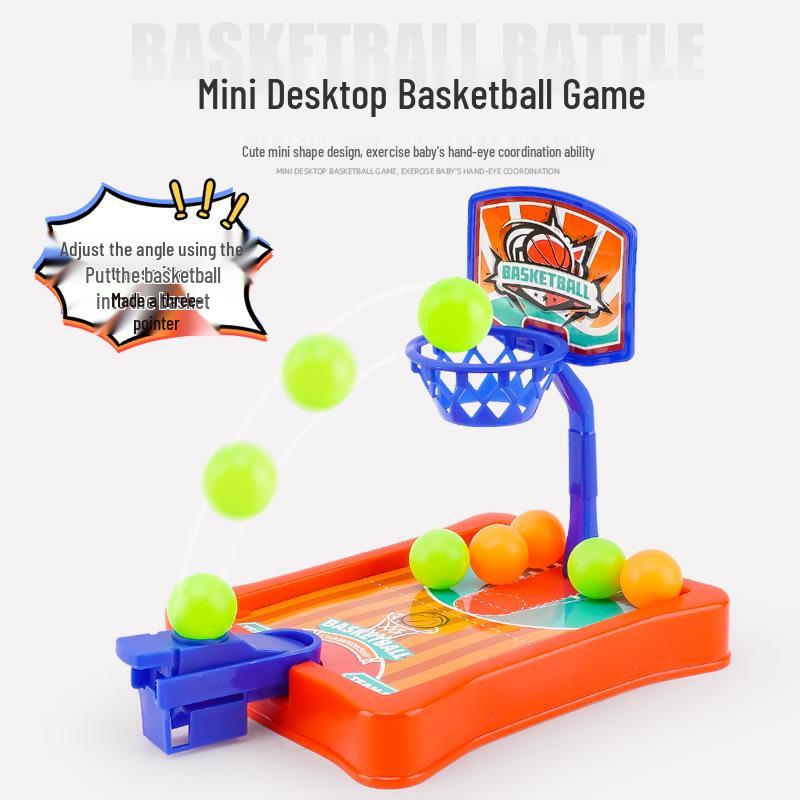 Mini Basketball Hoop Tabletop Game: Children's Finger Shooting Toy