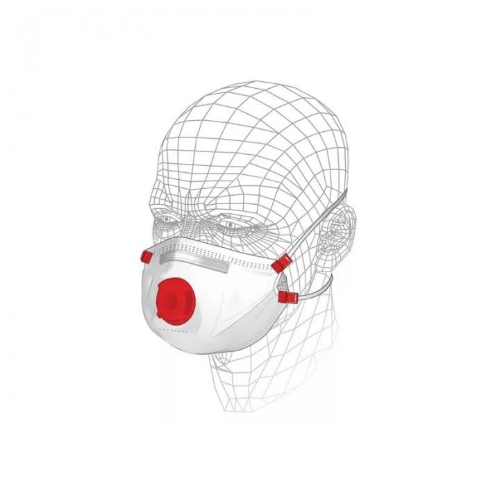 Vitrex Multi-Purpose Respirator Mask With Filter (Pack of 3) bianco