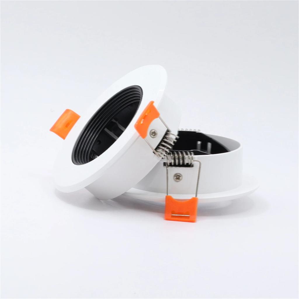 Black White GU10 MR16 LED Recessed Downlights Bulb Fixture Round Down Light Holder Spotlight Indoor Ceilings Light Fitting