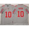 Mens Ohio State Buckeyes Rugby Jersey Training Shirt Cotton Blend Embroidered Football Uniform College Team Practice