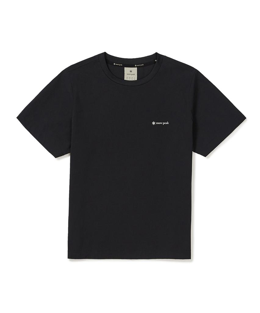 SNOWPEAK APPAREL Thin Tech Women'S Basic Short Sleeve T-Shirt (S25Mwsts33) Black