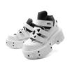 Summer Punk Boots Platform Shoes Chunky Tank Sole Unisex High Top Sneakers for Men Women
