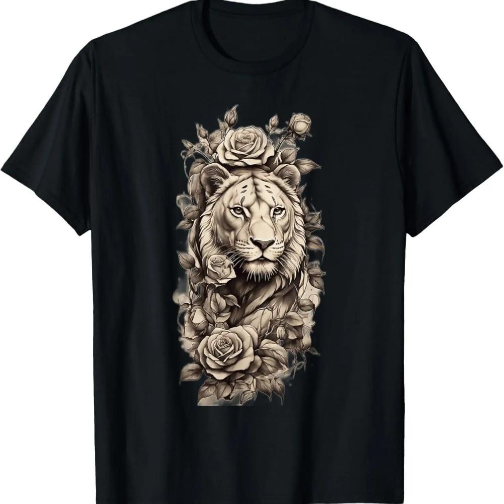 

Lioness Rose Elegance Shoulder Sketch Tee Collection S