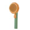 Custom Self-Cleaning Pet Hair Remover Comb Pumpkin Dog/Cat Bath Slicker High Shedding Massage Plastic Grooming Brush