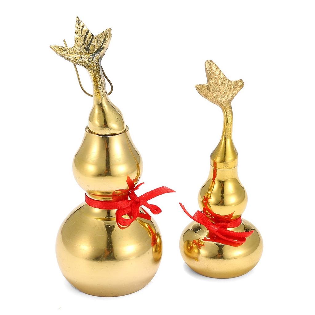 Wu Lou gourd Laiton Doré Chinois Traditionnel Naturel Feng Shui Toys Q Wu Lou gourd Laiton Doré Chinois Traditionnel Naturel Feng Shui Toys Q