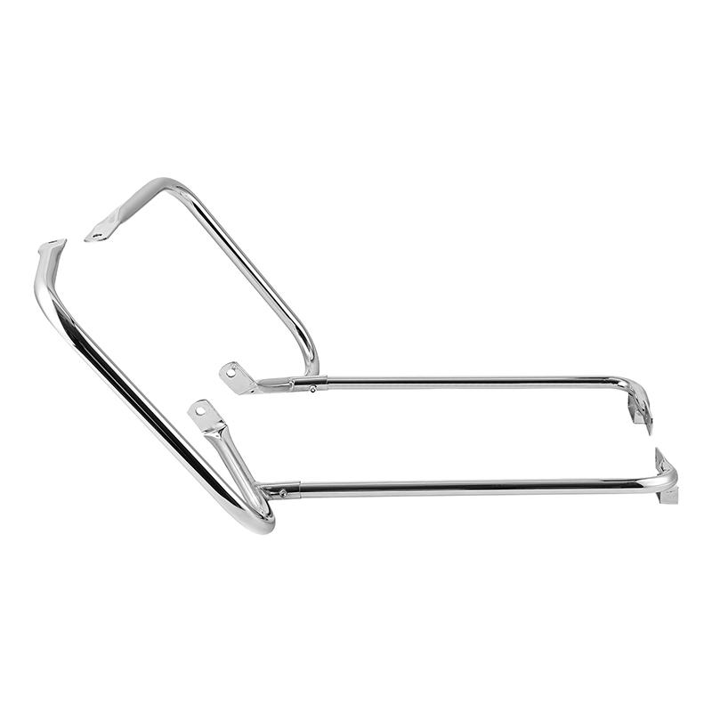 Motorcycle Saddlebag Guard Bracket Bar For Harley Touring Electra Glide Street Glide 1997-2008