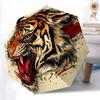 1 Stück Schirm mit Tigerkopf-Design - 8-Speichen Automatisches Öffnen/Schließen, Modischer Kompakter Schirm für Outdoor-Abenteuer yy250813210