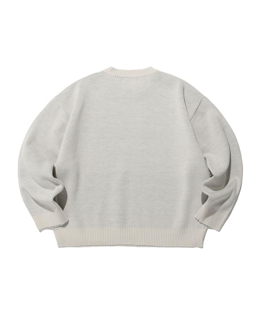 NICEGHOSTCLUB Tornado Logo Knit_Ivory(Ng2Dfuk607A)