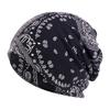 European and American Popular Cashew Flower Hip-hop Headscarf Hat, Unisex Soft Scarf Pullover Hat JDU-A